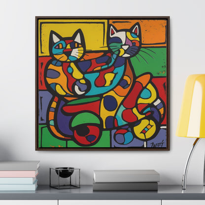 Cat 147, Gallery Canvas Wraps, Square Frame