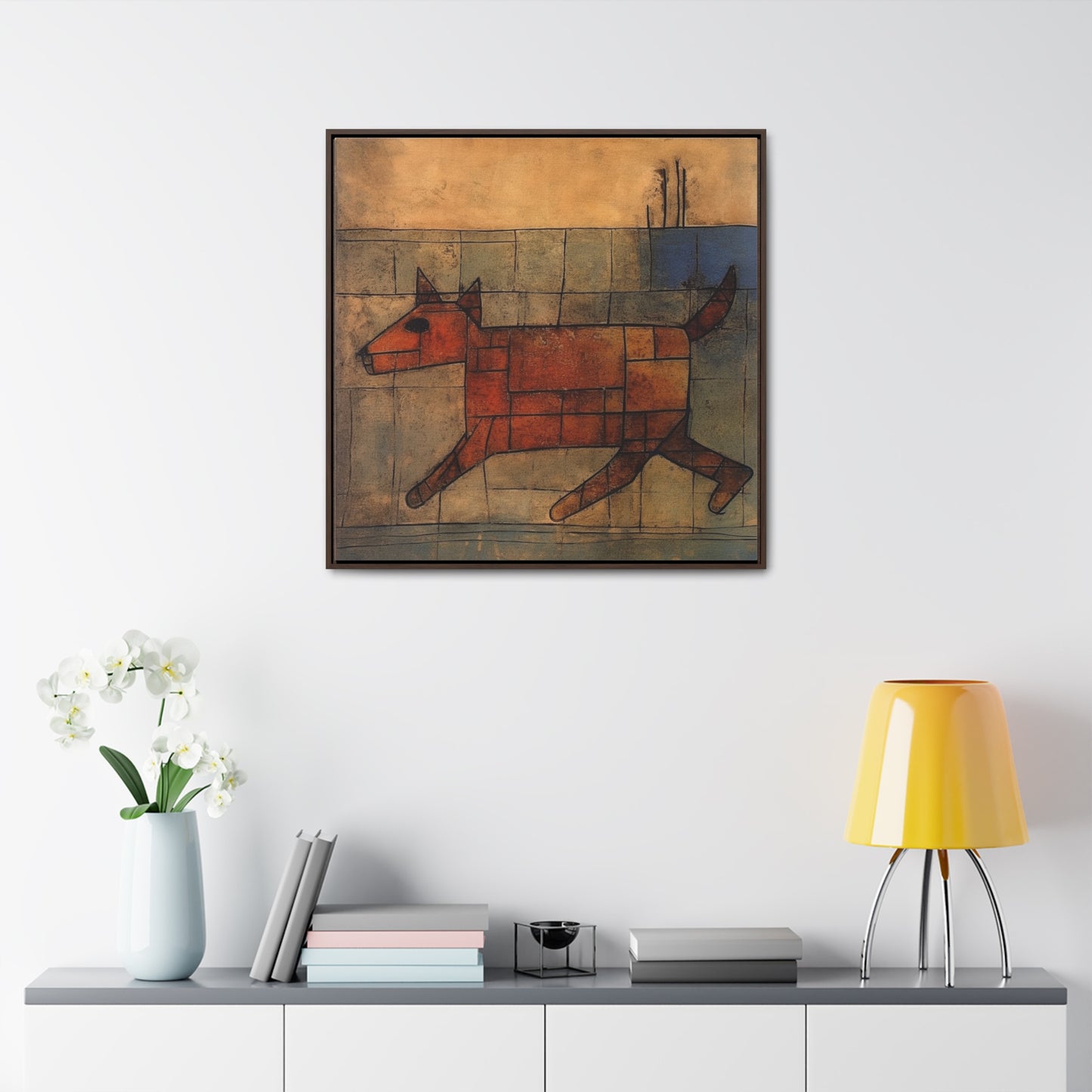 V Dog 9, Gallery Canvas Wraps, Square Frame