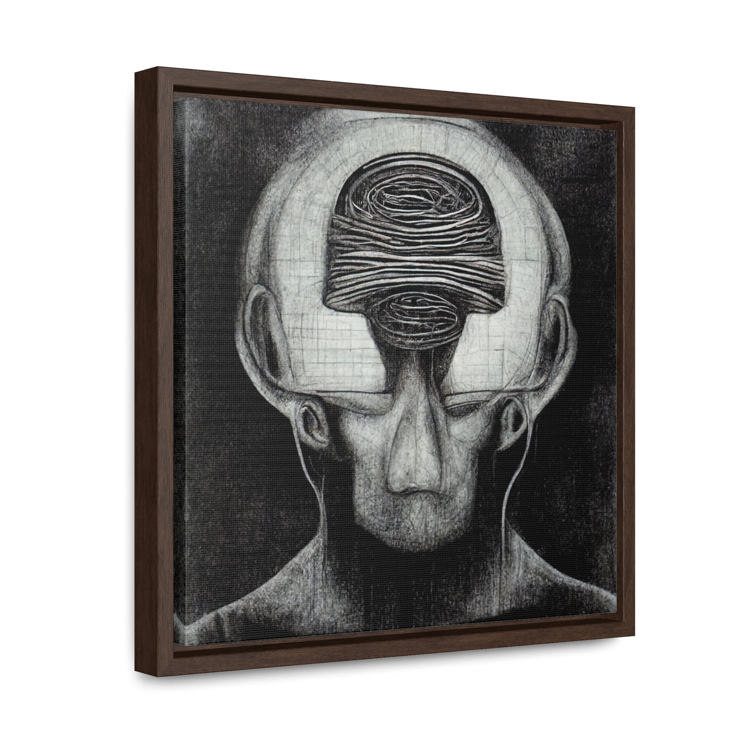 Brain 33, Valentinii, Gallery Canvas Wraps, Square Frame