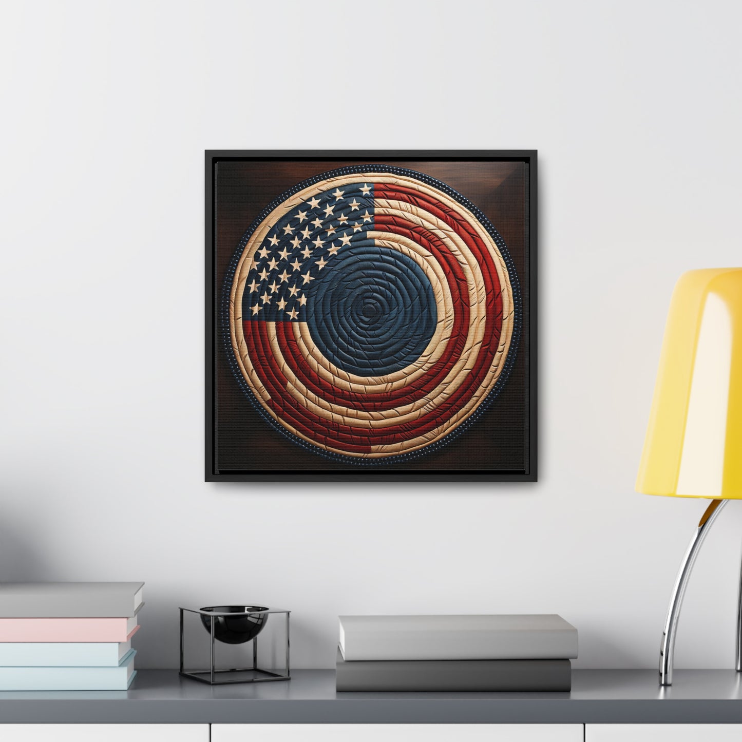 Flag 15, Gallery Canvas Wraps, Square Frame