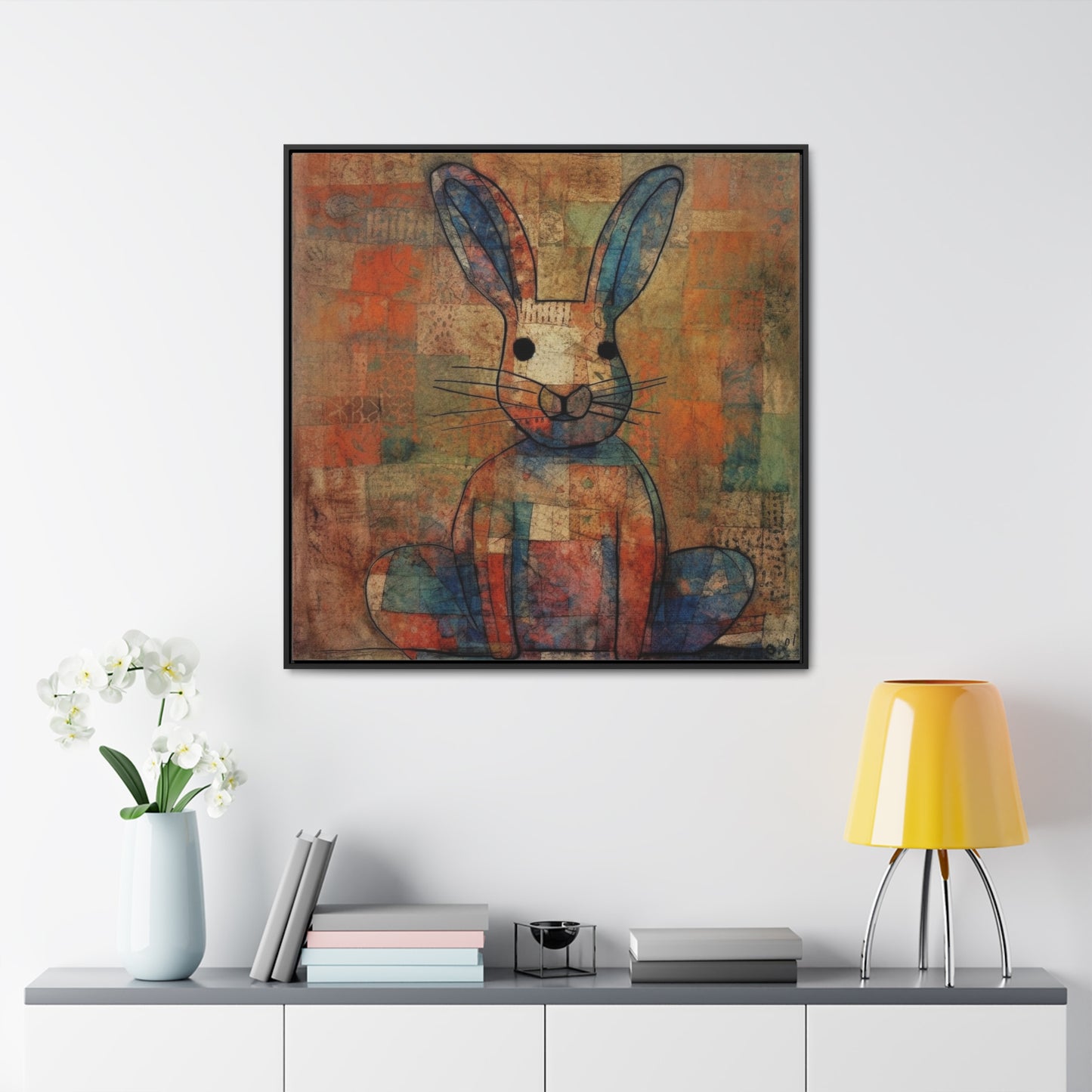 Rabbit 24, Gallery Canvas Wraps, Square Frame