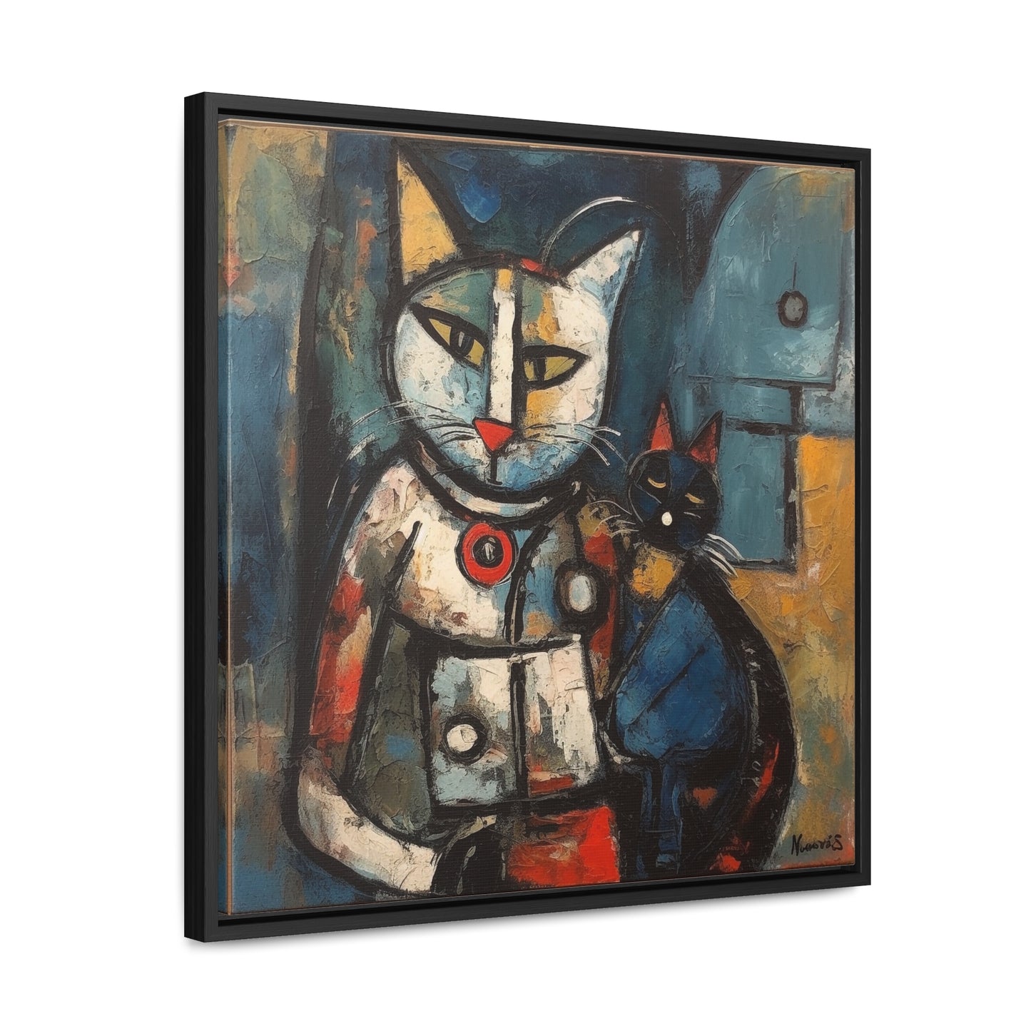 Cat 80, Gallery Canvas Wraps, Square Frame