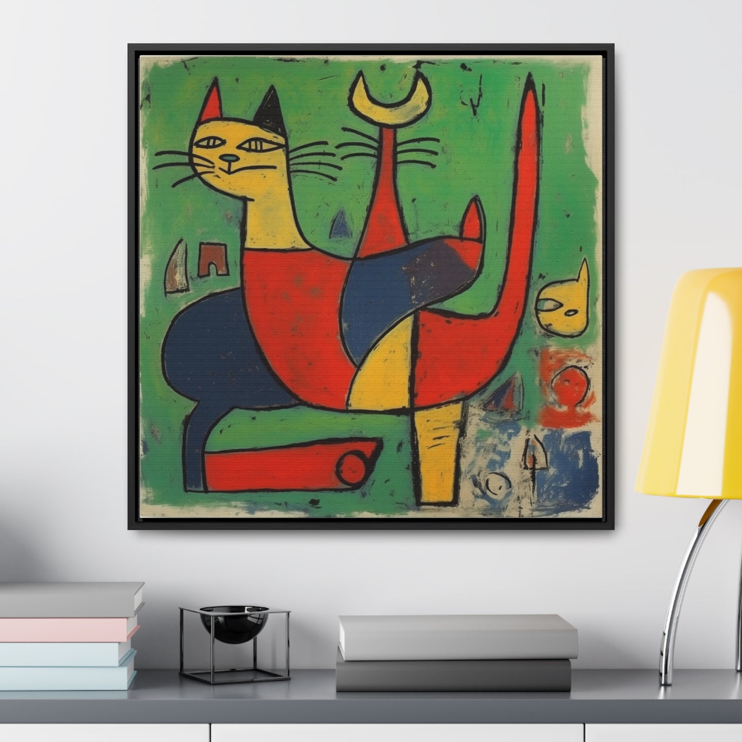 Cat 136, Gallery Canvas Wraps, Square Frame