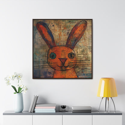 Rabbit 10, Gallery Canvas Wraps, Square Frame