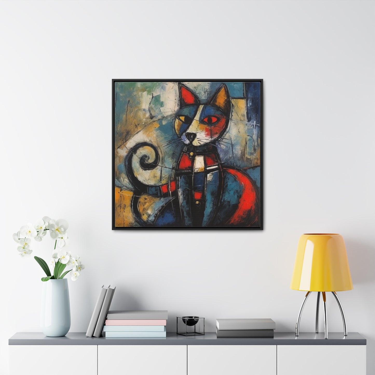 Cat 68, Gallery Canvas Wraps, Square Frame