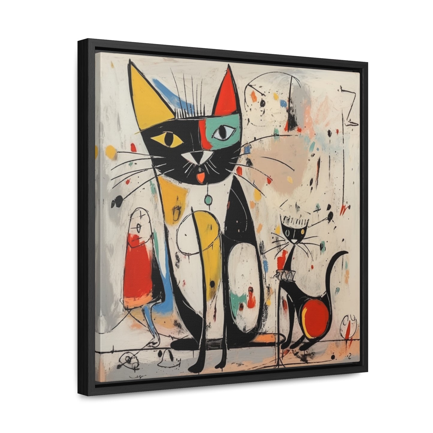 Cat 64, Gallery Canvas Wraps, Square Frame