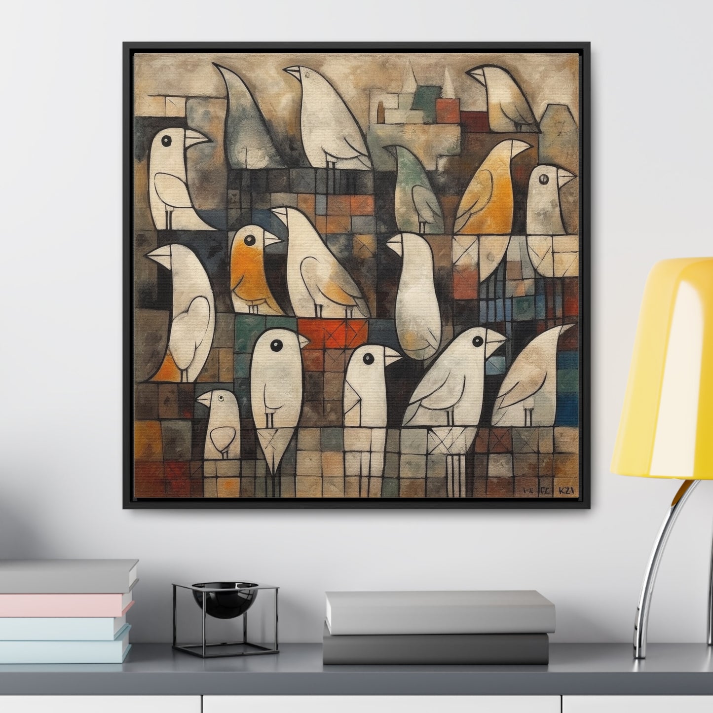 Bird 13, Gallery Canvas Wraps, Square Frame