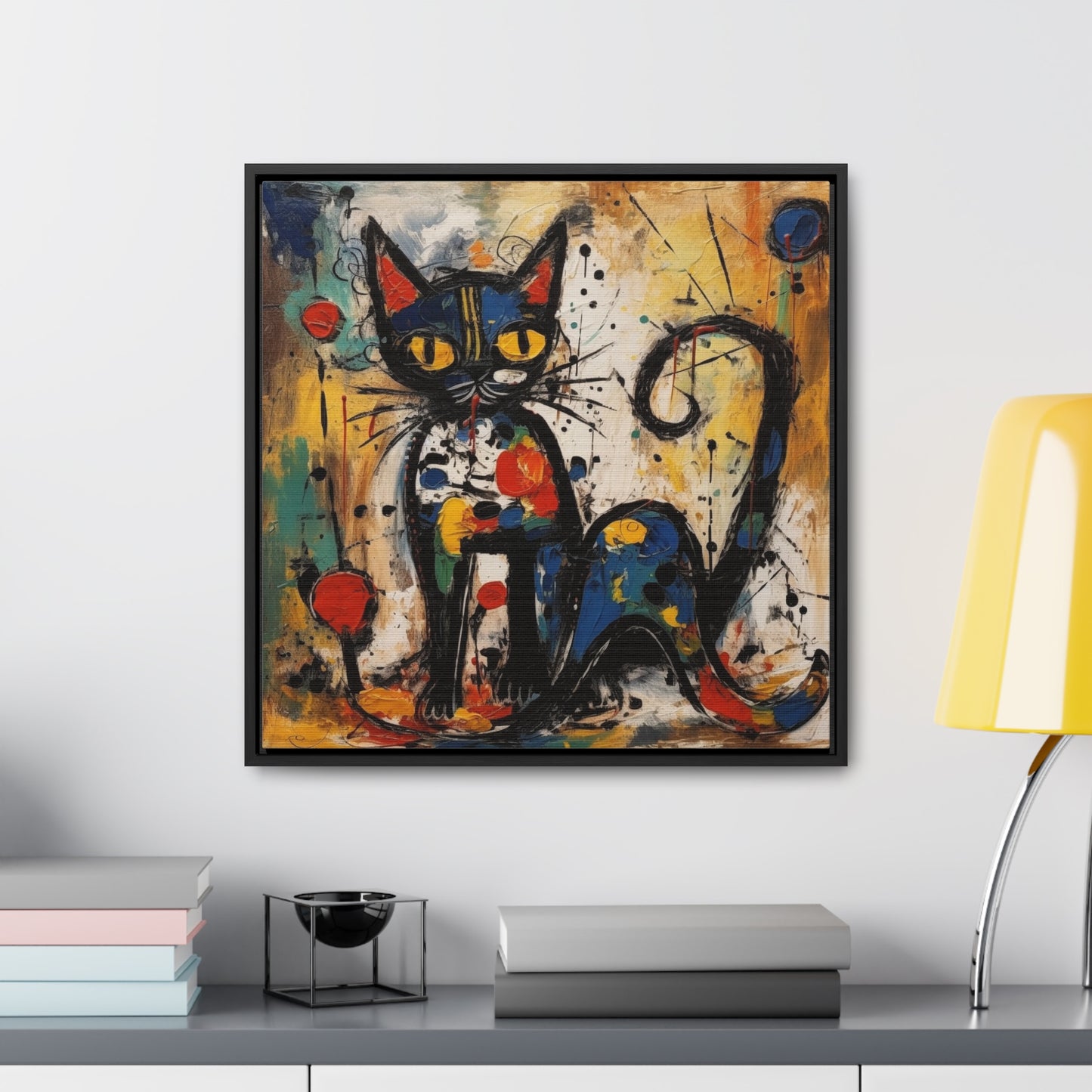 Cat 105, Gallery Canvas Wraps, Square Frame