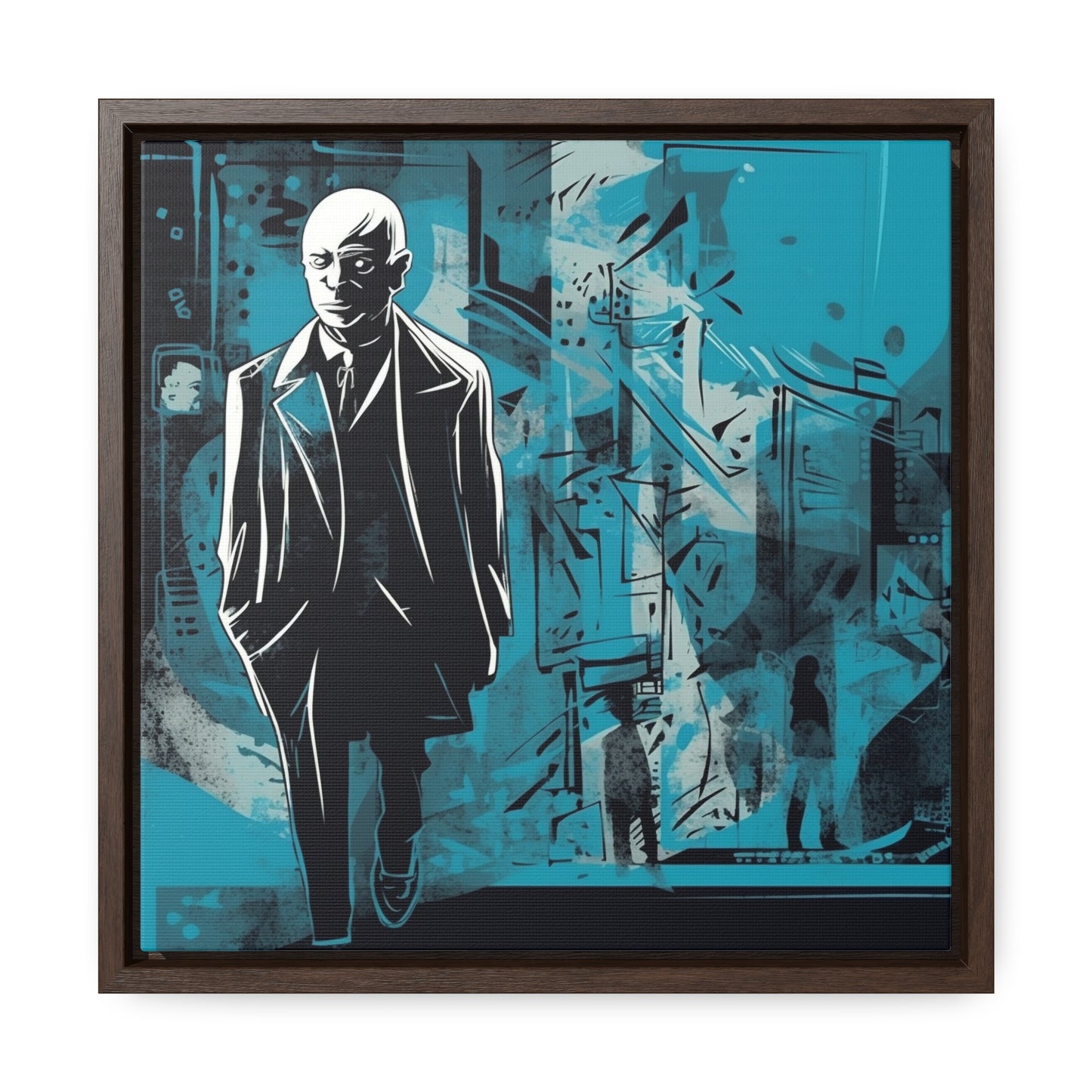 Sad Man 14, Valentinii, Gallery Canvas Wraps, Square Frame