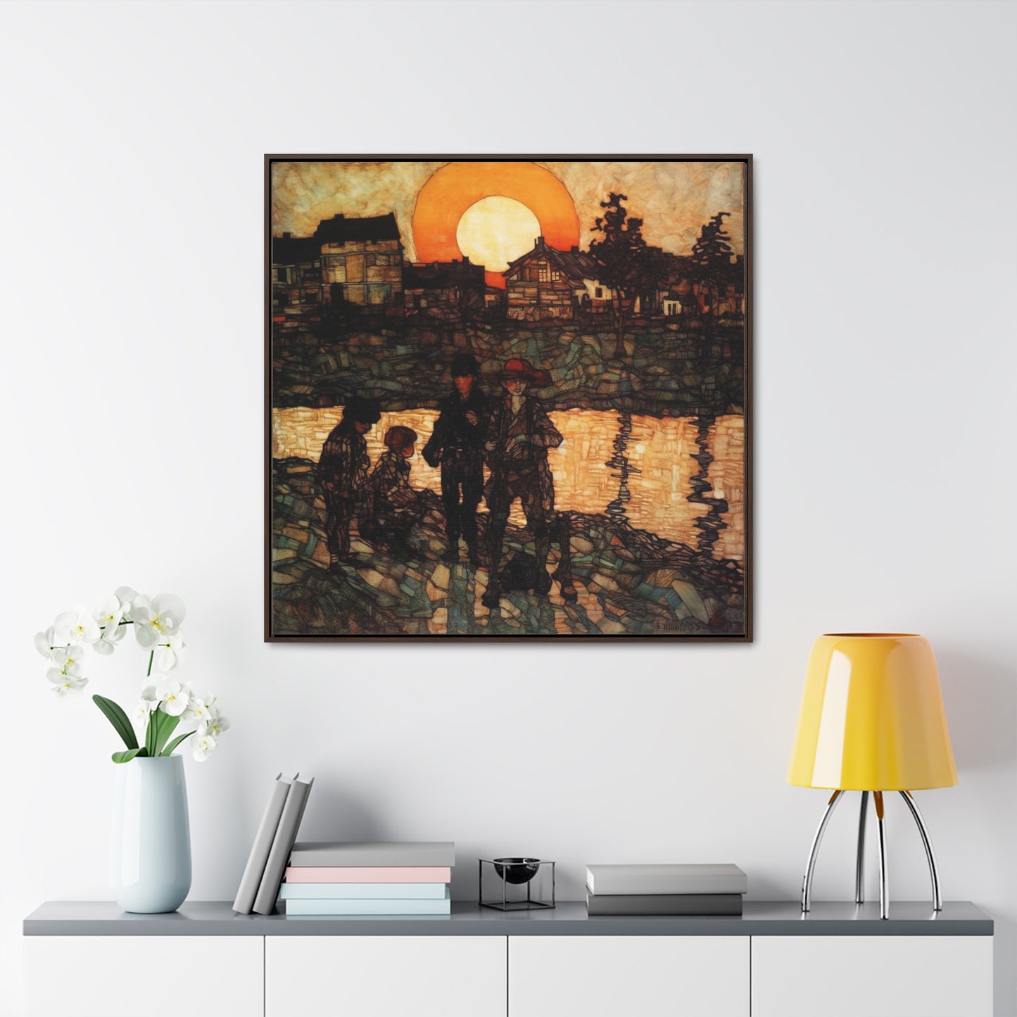 Land of the Sun 44, Valentinii, Gallery Canvas Wraps, Square Frame