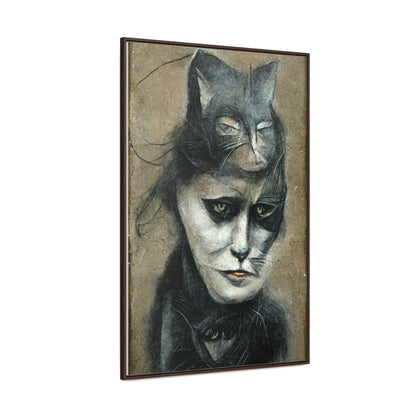 Cat Woman 33, Gallery Canvas Wraps, Vertical Frame