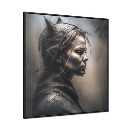 Cat Woman 8, Gallery Canvas Wraps, Square Frame