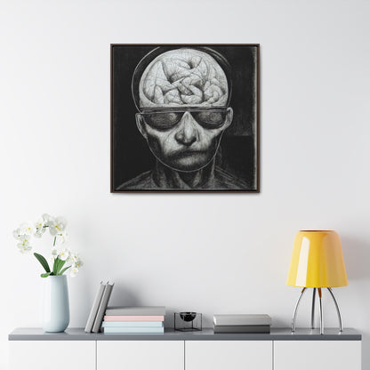 Brain 32, Valentinii, Gallery Canvas Wraps, Square Frame