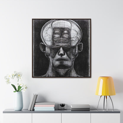 Brain 35, Valentinii, Gallery Canvas Wraps, Square Frame