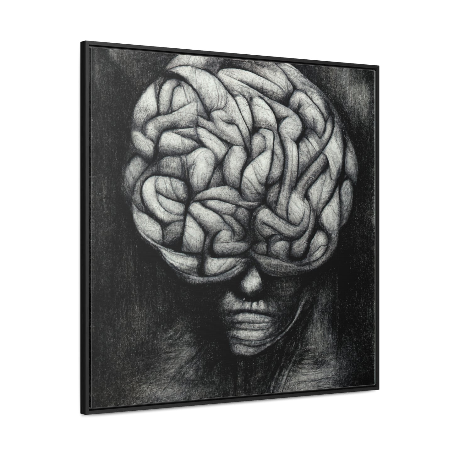 Brain 34, Valentinii, Gallery Canvas Wraps, Square Frame