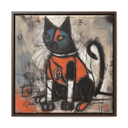 Cat 34, Gallery Canvas Wraps, Square Frame