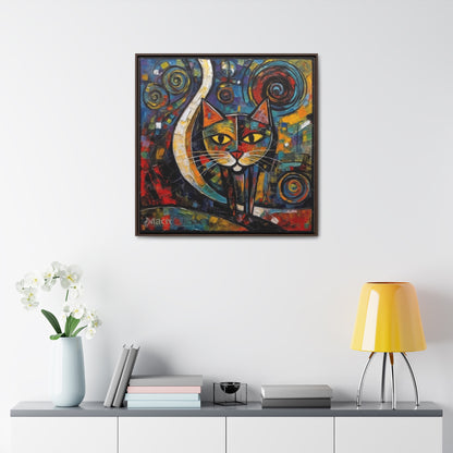 Cat 119, Gallery Canvas Wraps, Square Frame