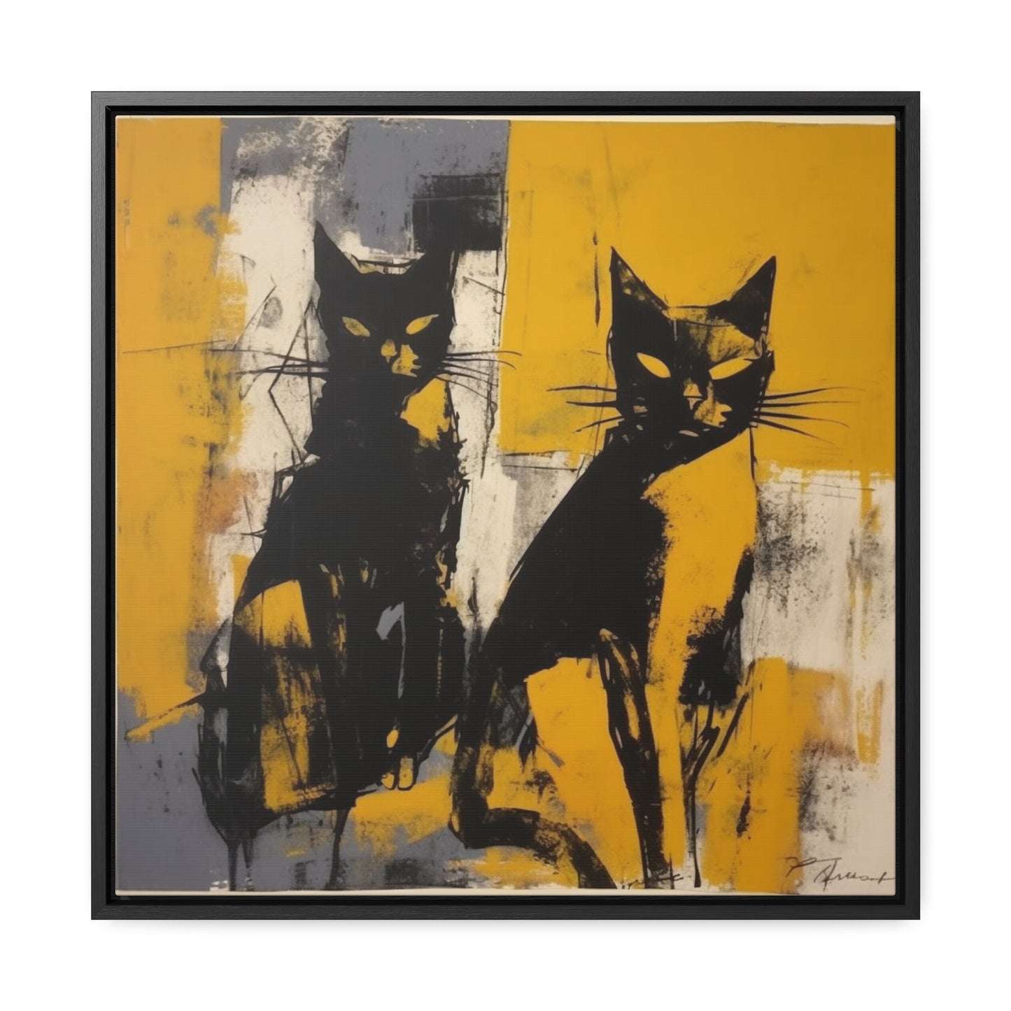 Cat 10, Gallery Canvas Wraps, Square Frame