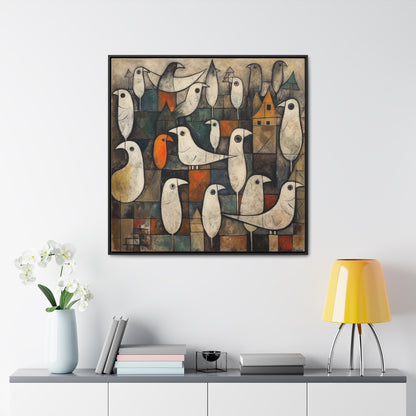 Bird 27, Gallery Canvas Wraps, Square Frame