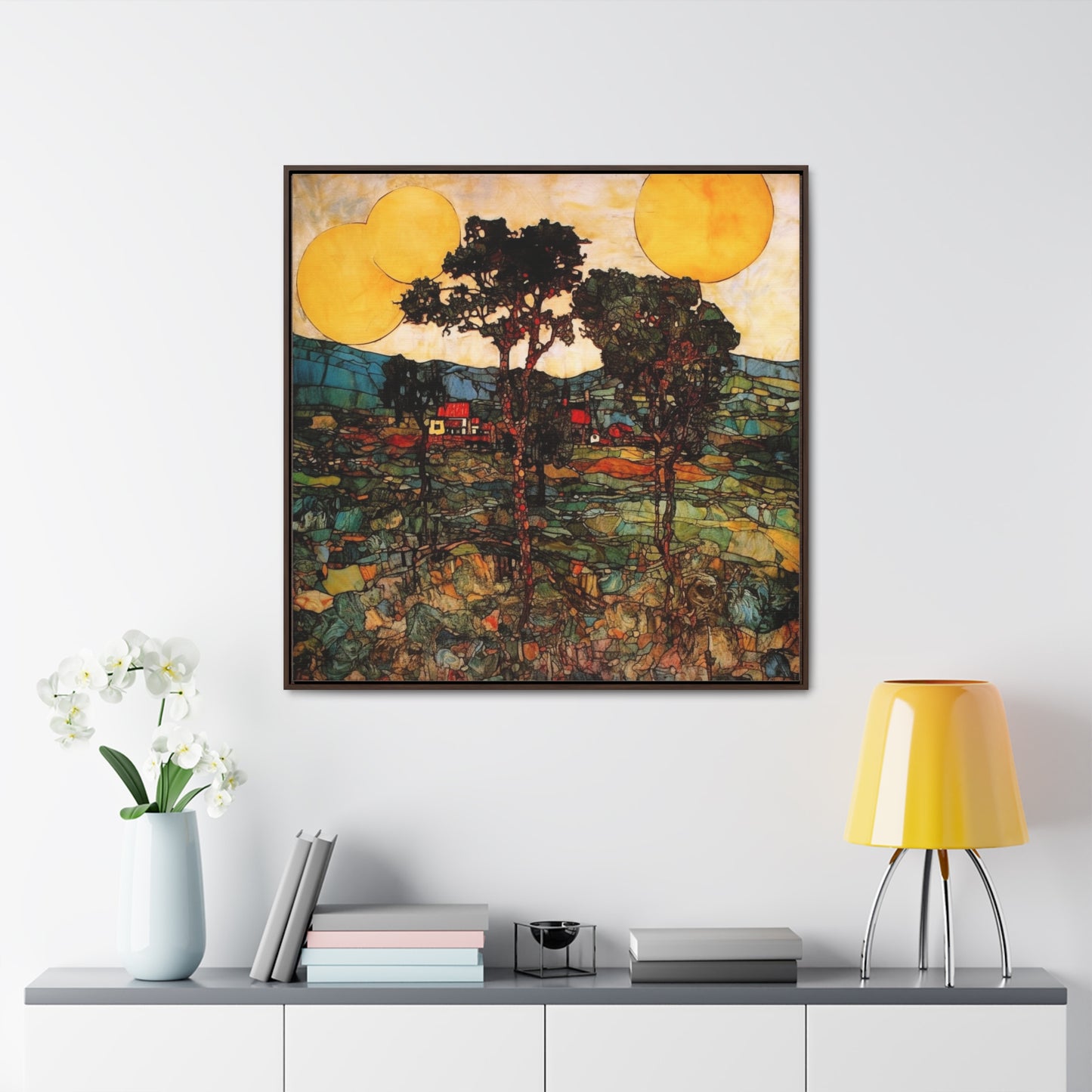 Land of the Sun 42, Valentinii, Gallery Canvas Wraps, Square Frame