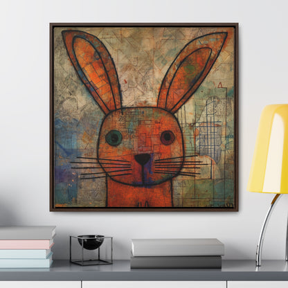 Rabbit 19, Gallery Canvas Wraps, Square Frame