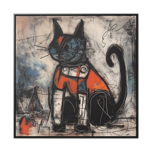 Cat 45, Gallery Canvas Wraps, Square Frame
