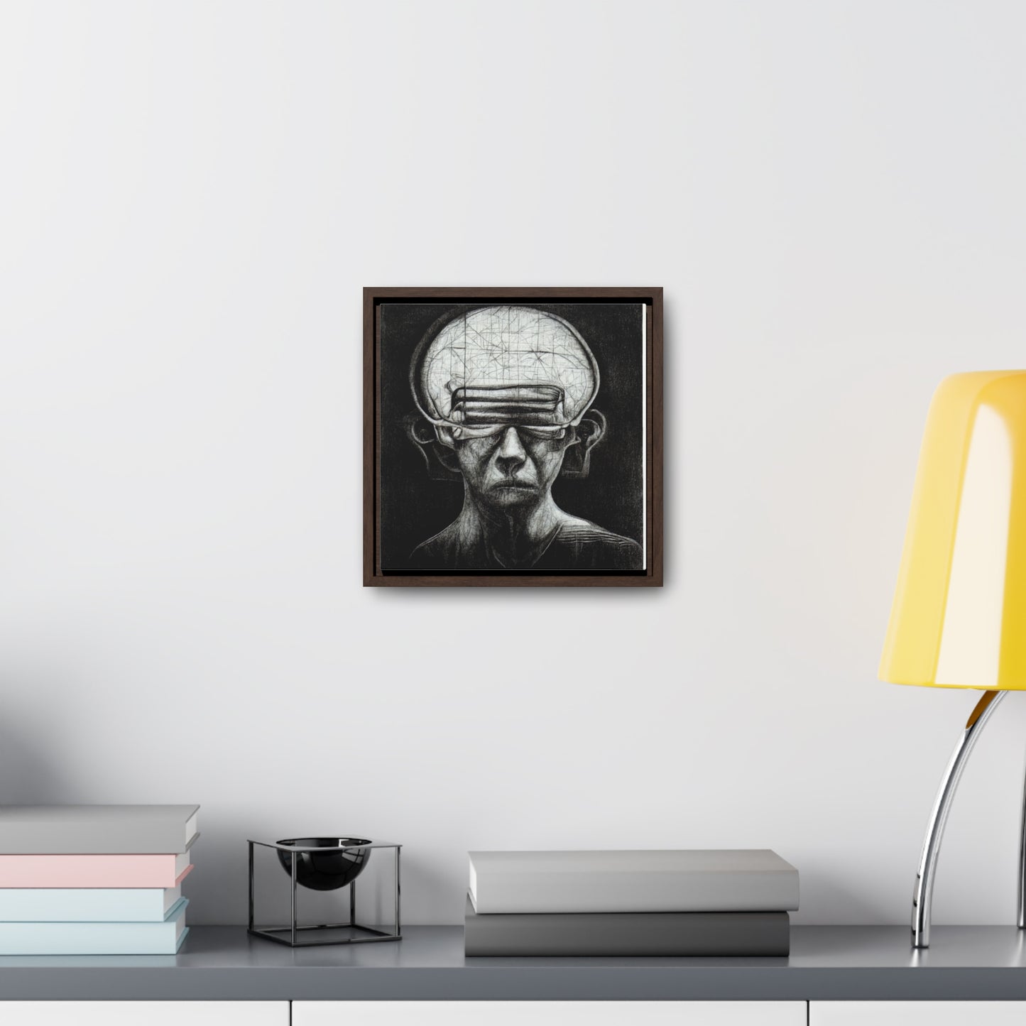 Brain 13, Valentinii, Gallery Canvas Wraps, Square Frame