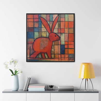 Rabbit 30, Gallery Canvas Wraps, Square Frame