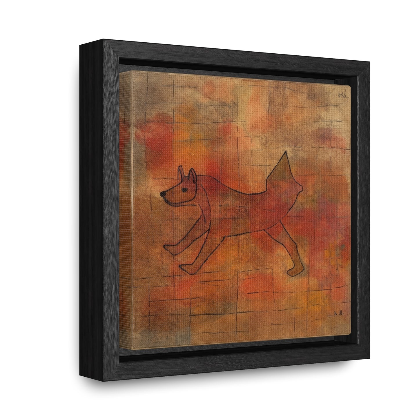 V Dog 2, Gallery Canvas Wraps, Square Frame