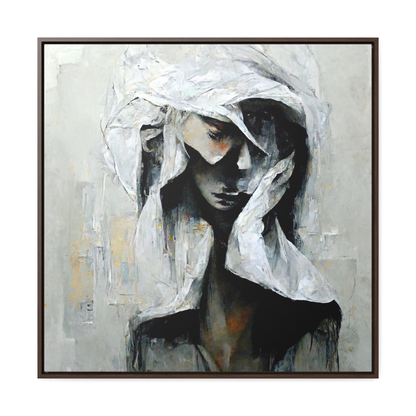 Forgotten face 3, Valentinii, Gallery Canvas Wraps, Square Frame