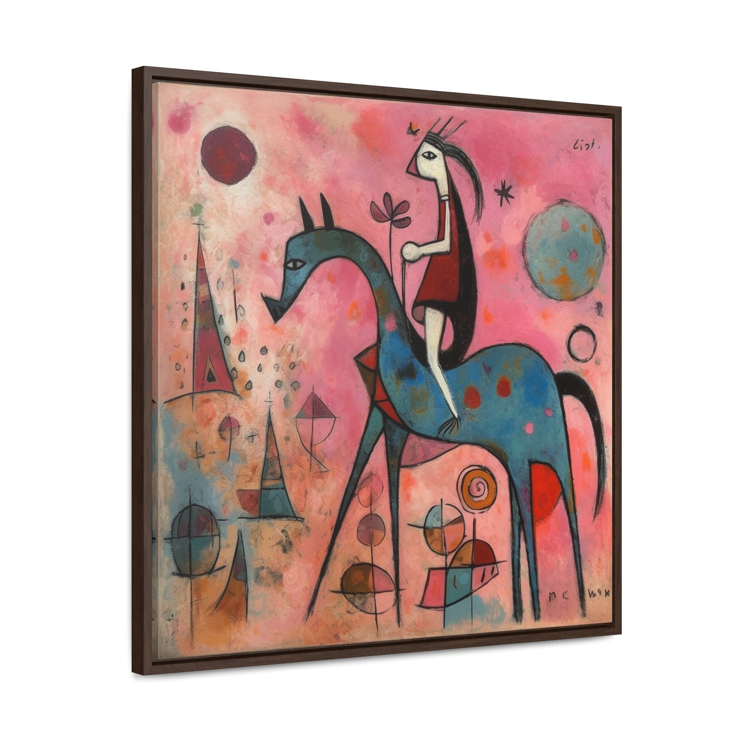 The Dreams of the Child 4, Gallery Canvas Wraps, Square Frame