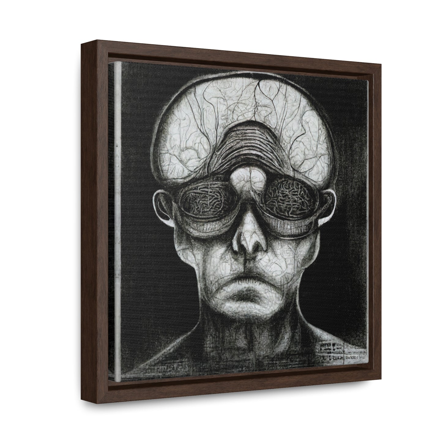 Brain 36, Valentinii, Gallery Canvas Wraps, Square Frame