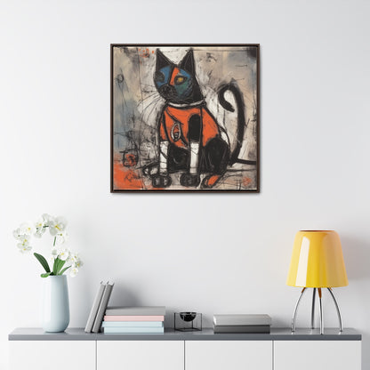 Cat 34, Gallery Canvas Wraps, Square Frame