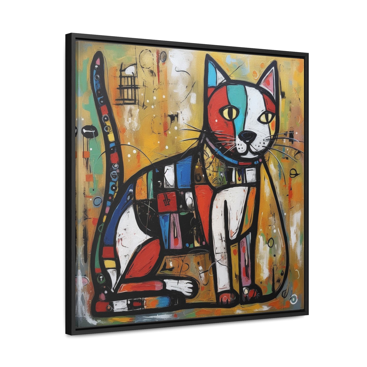 Cat 104, Gallery Canvas Wraps, Square Frame