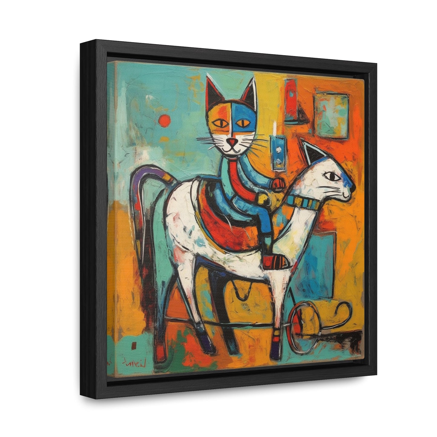 Cat 111, Gallery Canvas Wraps, Square Frame