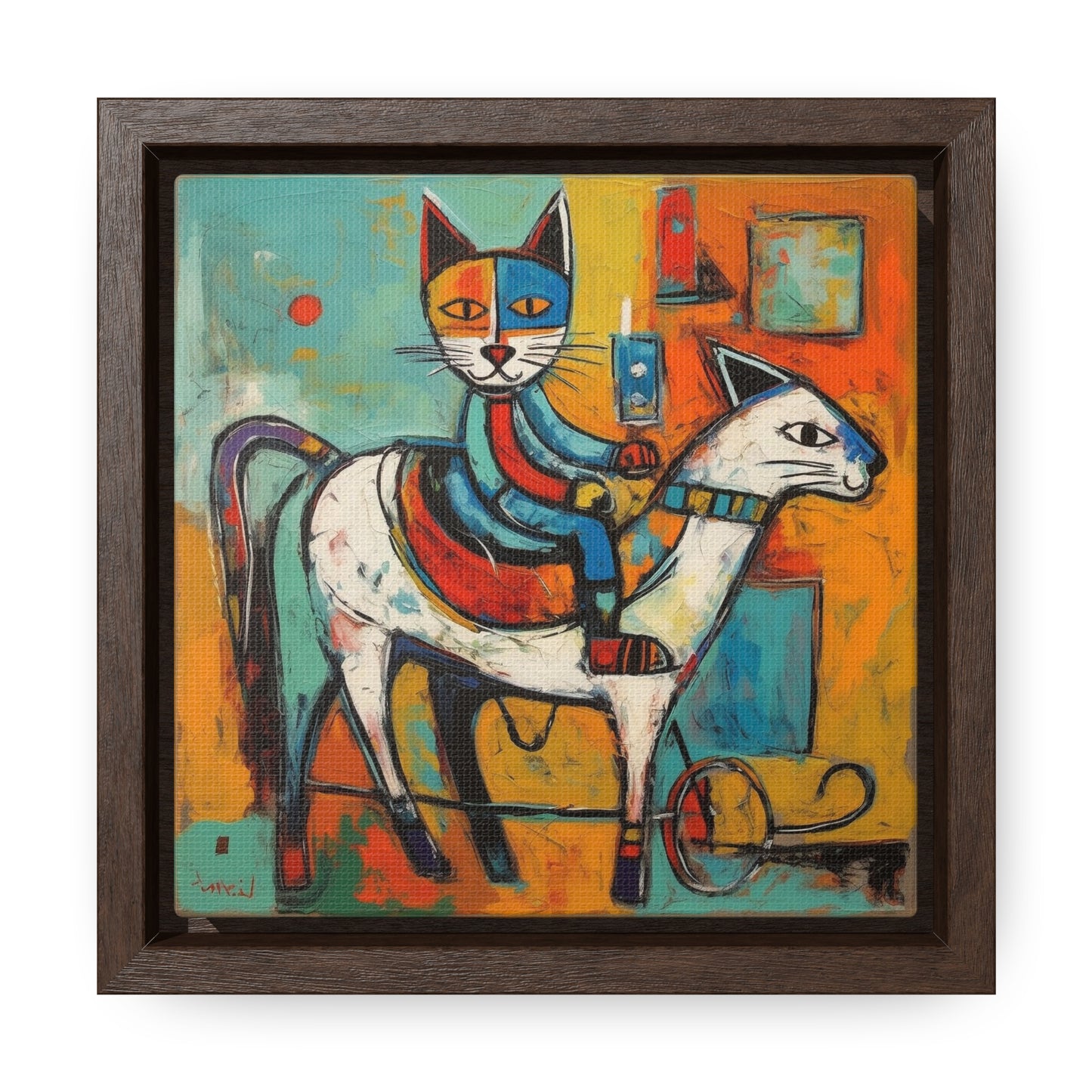 Cat 111, Gallery Canvas Wraps, Square Frame