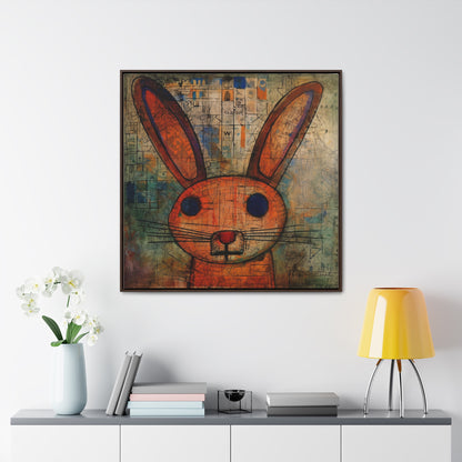 Rabbit, Gallery Canvas Wraps, Square Frame