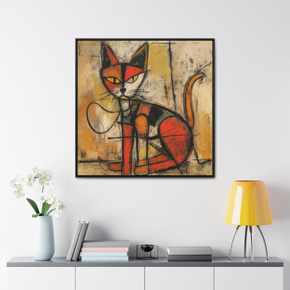 Cat 90, Gallery Canvas Wraps, Square Frame