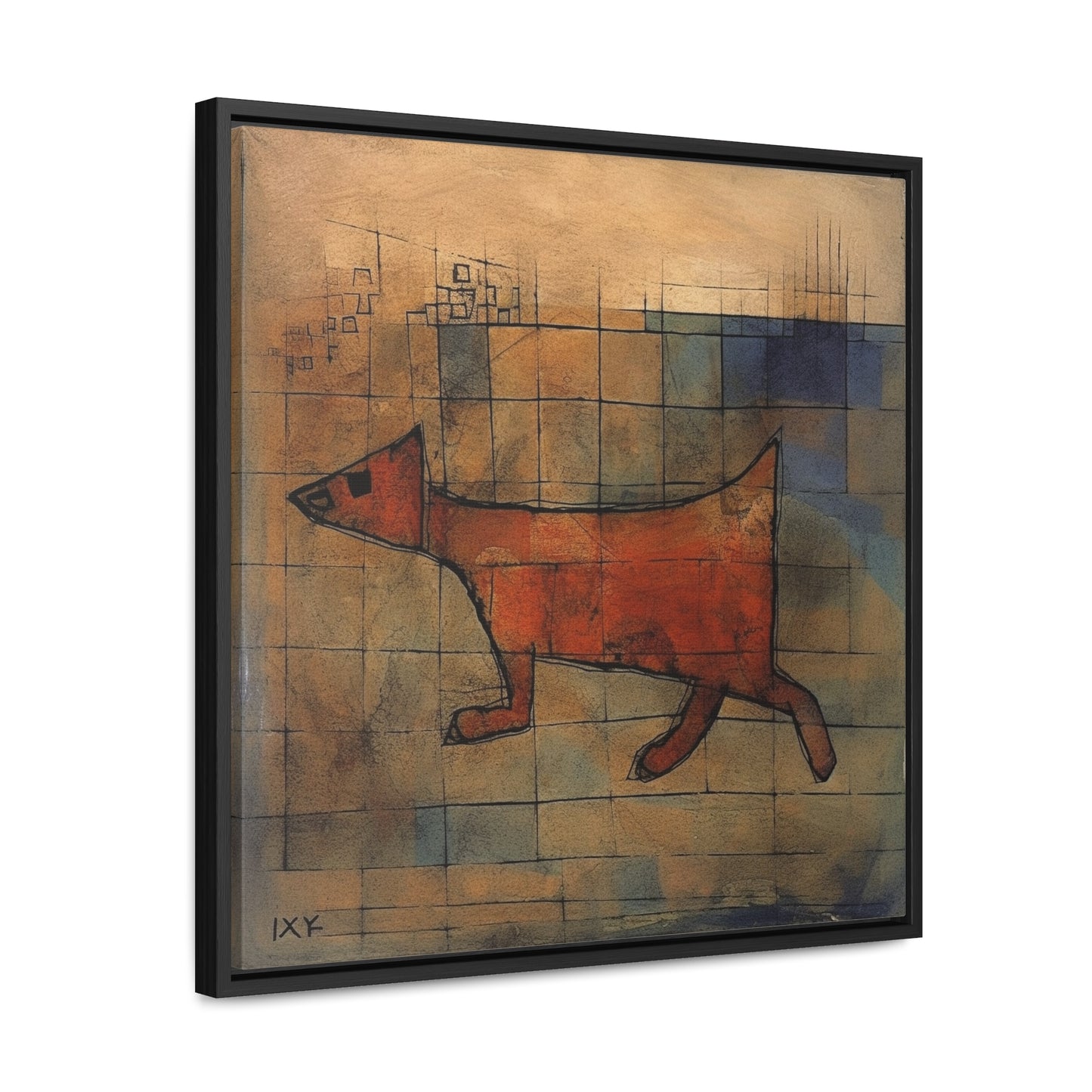 V Dog 11, Gallery Canvas Wraps, Square Frame