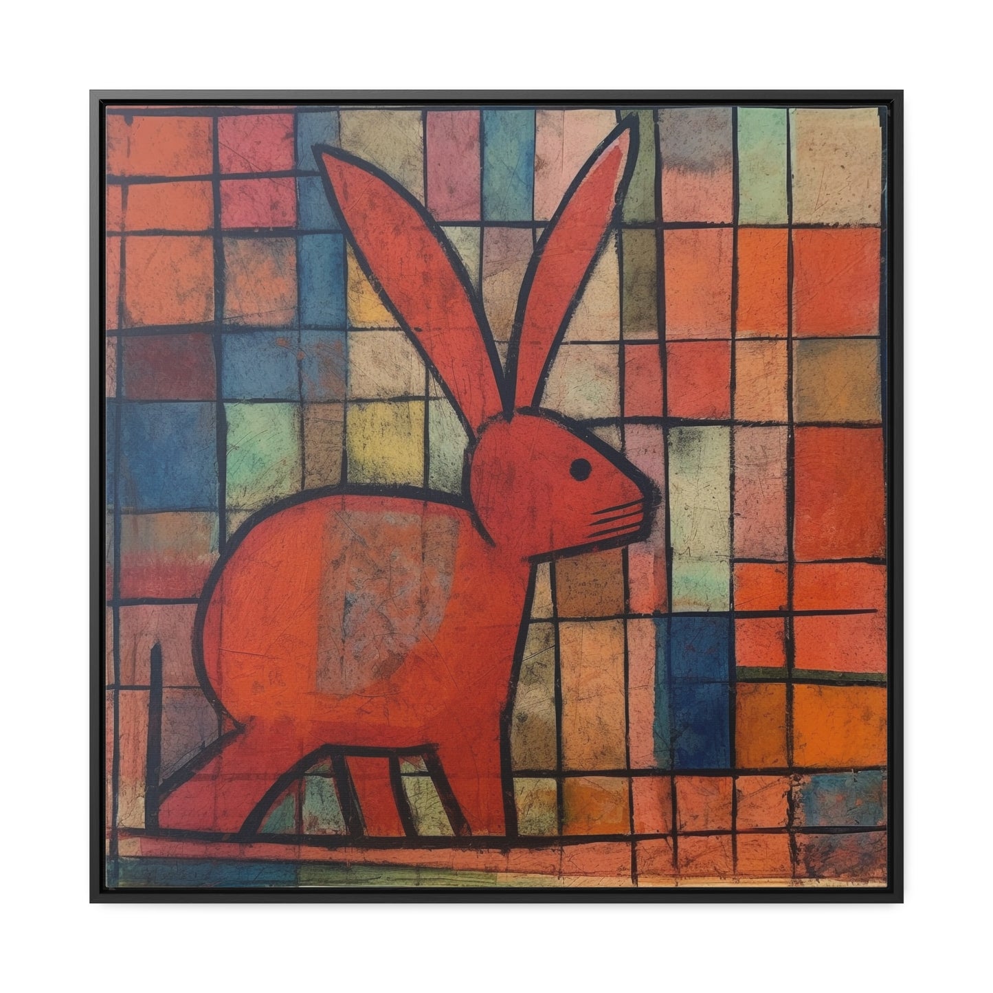 Rabbit 30, Gallery Canvas Wraps, Square Frame