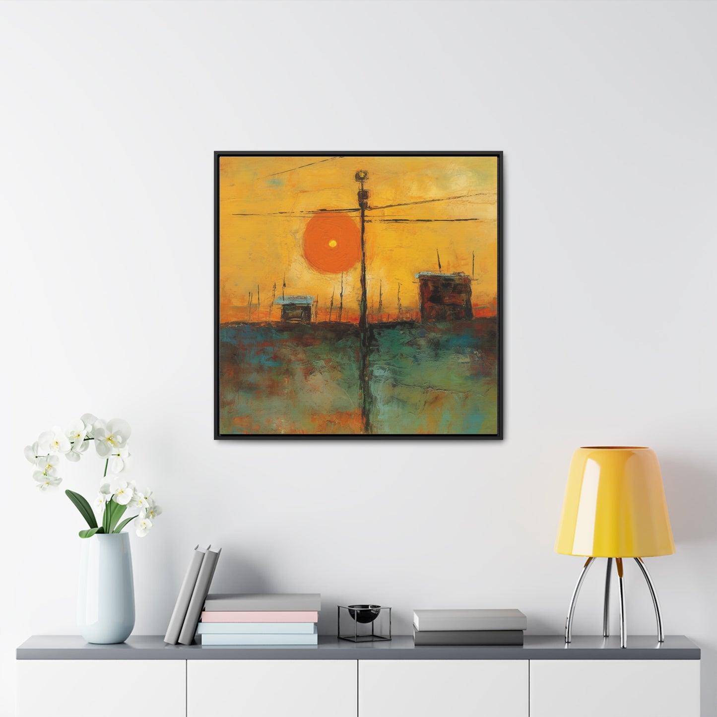 Land of the Sun 58, Valentinii, Gallery Canvas Wraps, Square Frame