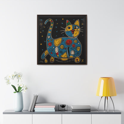 Cat 106, Gallery Canvas Wraps, Square Frame