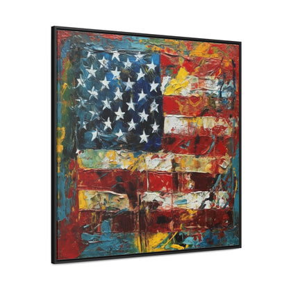 USA 14, Gallery Canvas Wraps, Square Frame