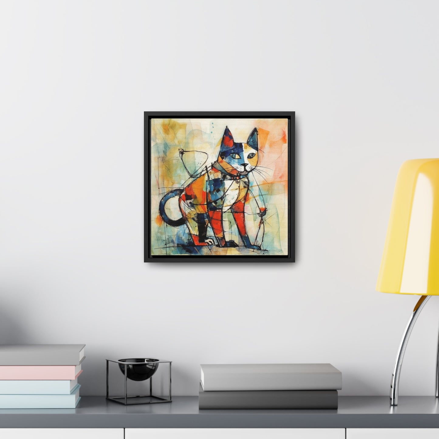 Cat 77, Gallery Canvas Wraps, Square Frame