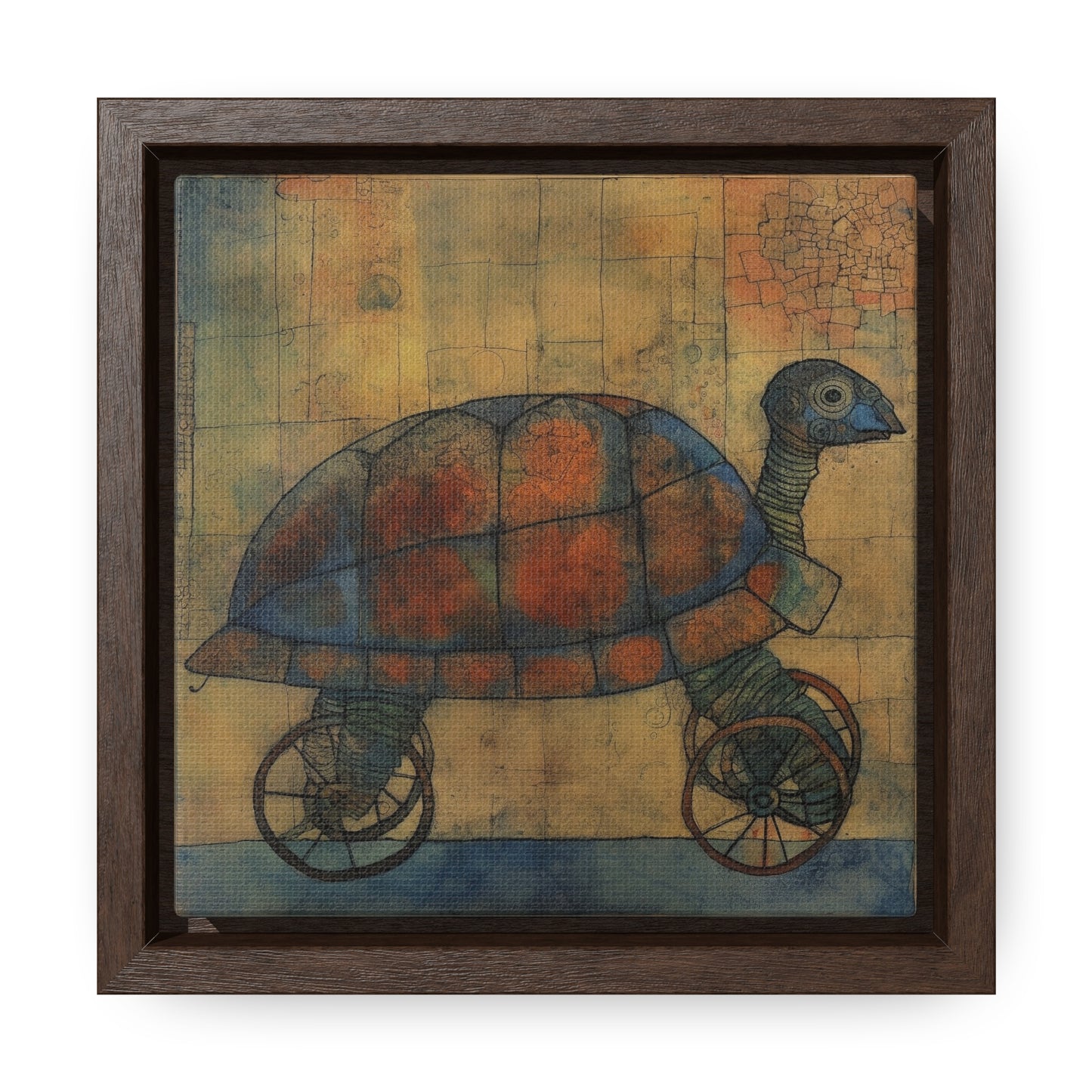 Turtle 18, Gallery Canvas Wraps, Square Frame