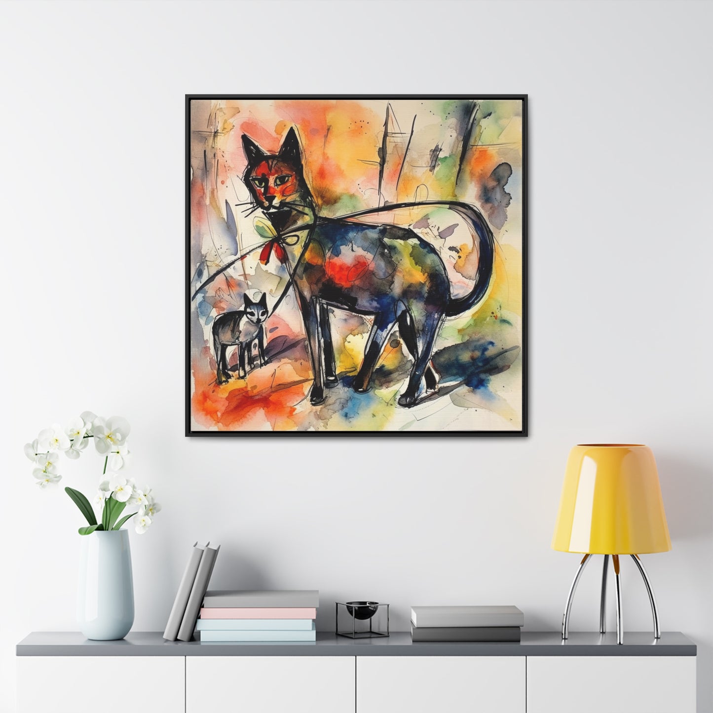 Cat 99, Gallery Canvas Wraps, Square Frame