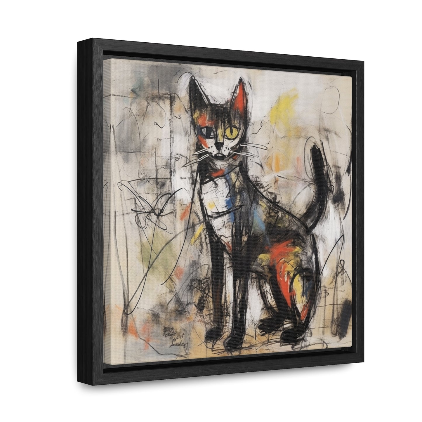 Cat 59, Gallery Canvas Wraps, Square Frame