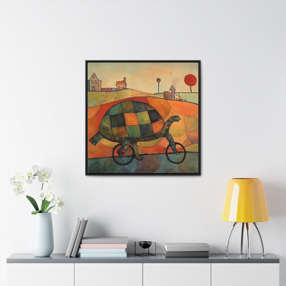 Turtle 5, Gallery Canvas Wraps, Square Frame