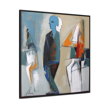 Sad Man 27, Valentinii, Gallery Canvas Wraps, Square Frame