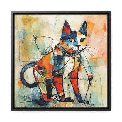 Cat 77, Gallery Canvas Wraps, Square Frame